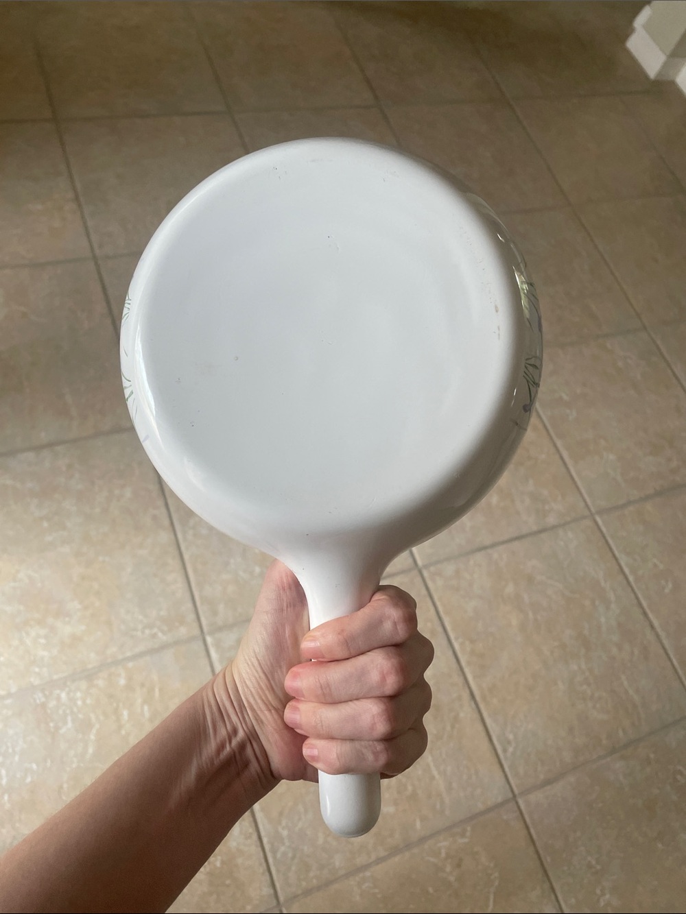 🖤5/$25 cohning ware 7 in iris flowers baking dish with handle - Picture 4 of 15